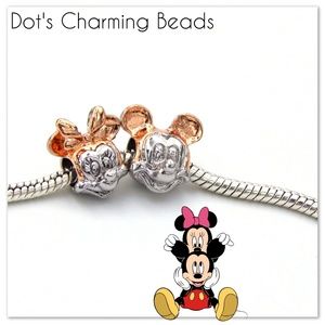 Silver & Gold Mickey & Minnie Mouse Charms